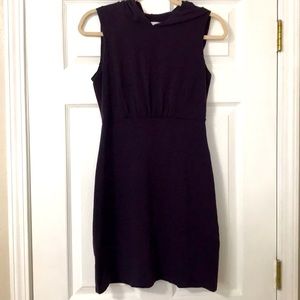 Size M (8) Susana Monaco eggplant hooded dress